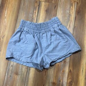 Casual Blue Women's Shorts